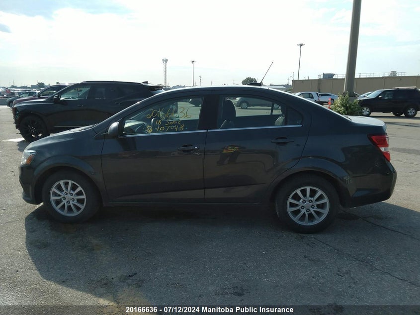 2018 Chevrolet Sonic Lt VIN: 1G1JD5SH8J4107048 Lot: 20166636