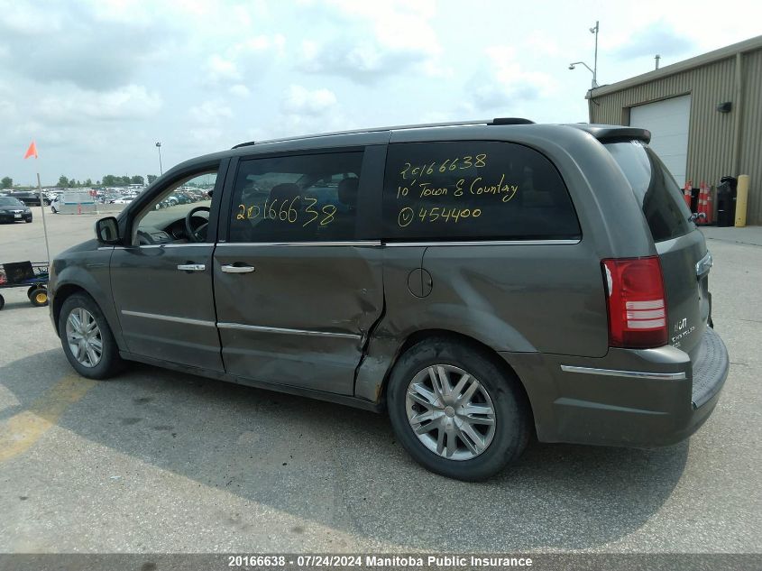 2010 Chrysler Town & Country Limited VIN: 2A4RR6DX3AR454400 Lot: 20166638