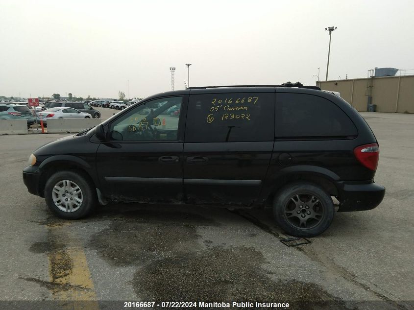 2005 Dodge Caravan Se VIN: 1D4GP25R45B123022 Lot: 20166687