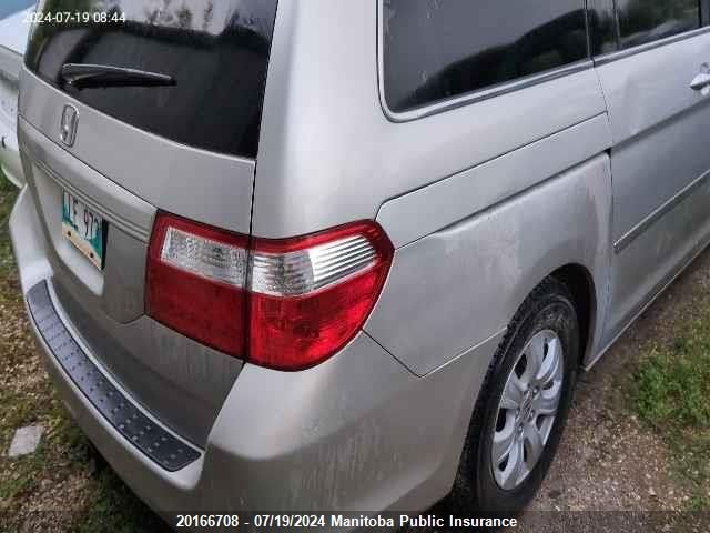 2007 Honda Odyssey Ex VIN: 5FNRL38467B506323 Lot: 20166708