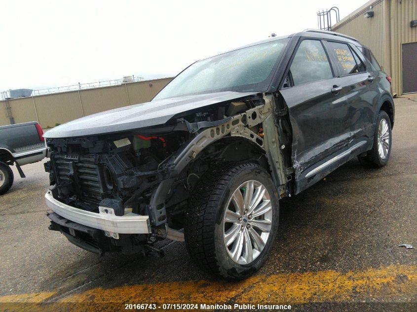 2022 Ford Explorer Limited Hybrid VIN: 1FM5K8FW7NNA10430 Lot: 20166743