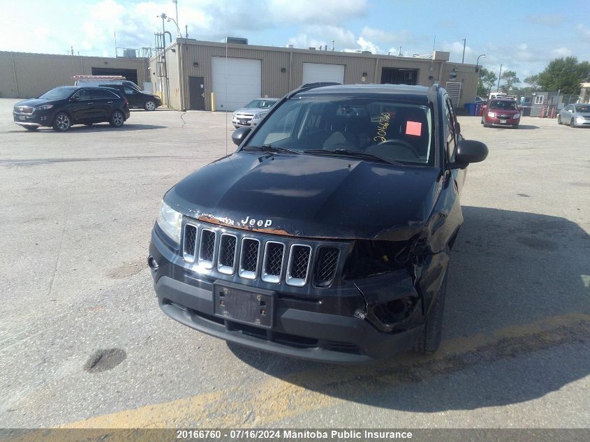 2013 Jeep Compass North VIN: 1C4NJDAB8DD173306 Lot: 20166760