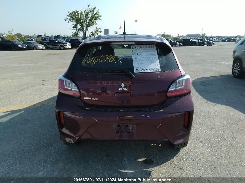 2022 Mitsubishi Mirage Se VIN: ML32AUHJ2NH005819 Lot: 20166780