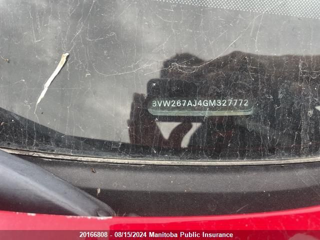 2016 Volkswagen Jetta 1.4 Tsi VIN: 3VW267AJ4GM327772 Lot: 20166808