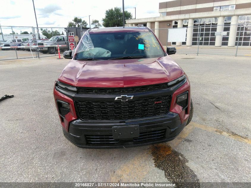 2024 Chevrolet Traverse Rs VIN: 1GNEVLKSXRJ159968 Lot: 20166827