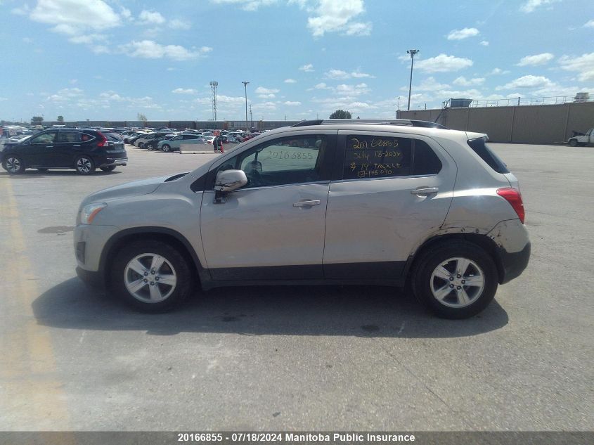 2014 Chevrolet Trax Lt VIN: 3GNCJMSB8EL196030 Lot: 20166855