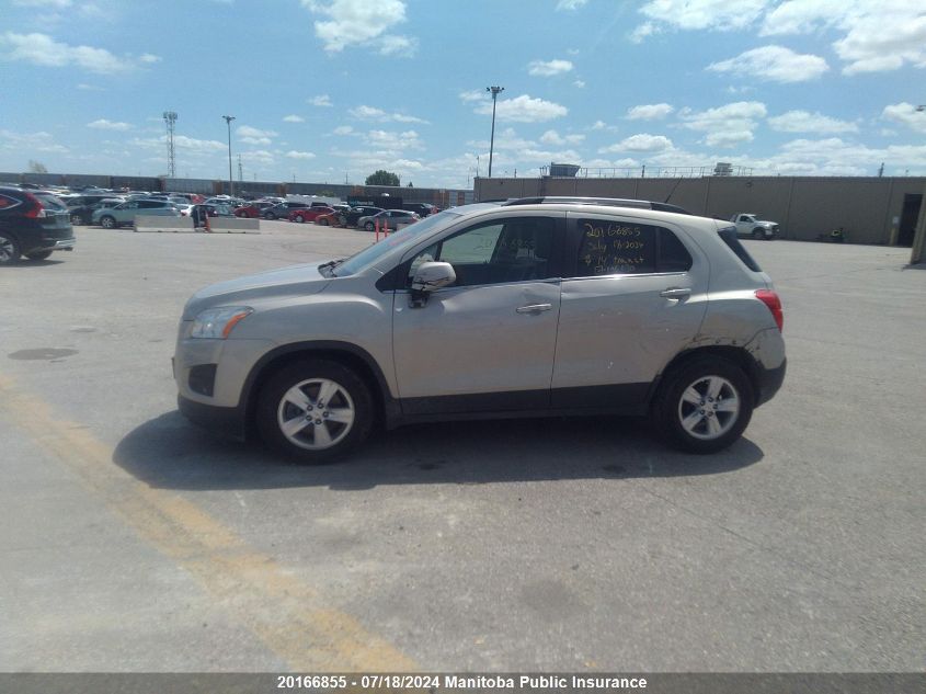 2014 Chevrolet Trax Lt VIN: 3GNCJMSB8EL196030 Lot: 20166855
