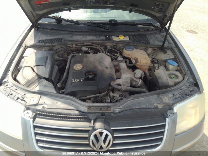 2003 Volkswagen Passat Gls VIN: WVWPD63B63P296754 Lot: 20166917