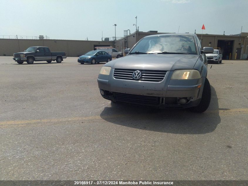 2003 Volkswagen Passat Gls VIN: WVWPD63B63P296754 Lot: 20166917