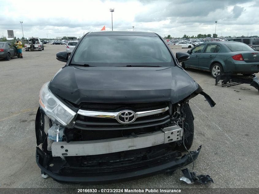 2016 Toyota Highlander Le V6 VIN: 5TDBKRFH4GS317386 Lot: 20166930