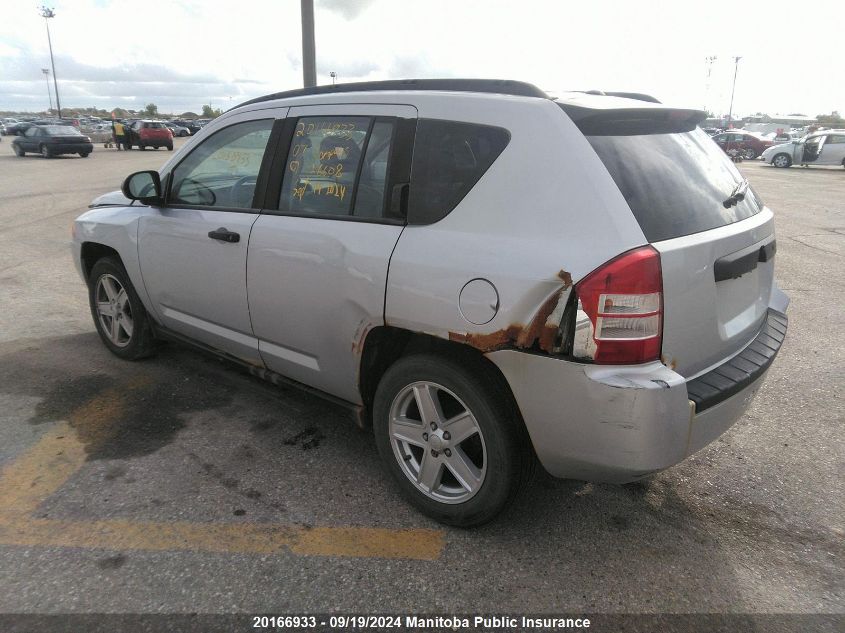 2007 Jeep Compass Sport VIN: 1J8FT47W47D326608 Lot: 20166933