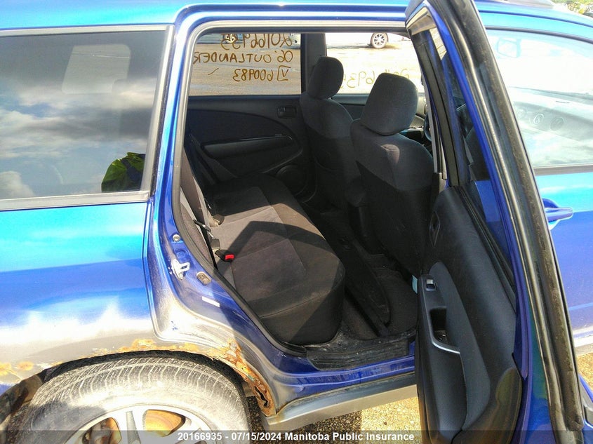 2006 Mitsubishi Outlander Ls VIN: JA4LZ31F36U600983 Lot: 20166935