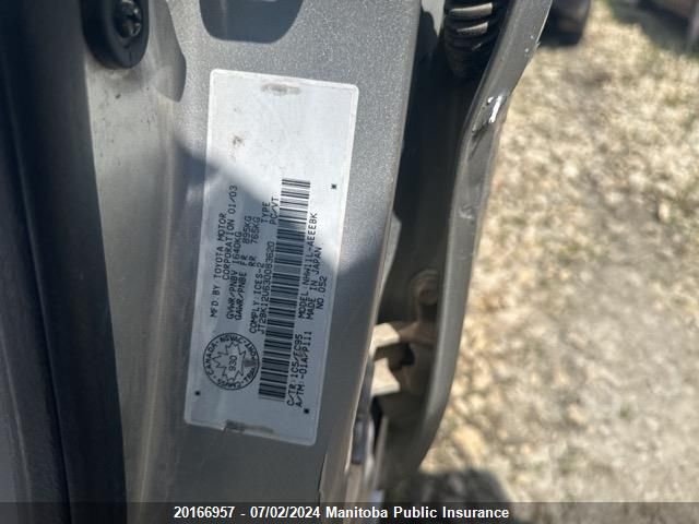 2003 Toyota Prius VIN: JT2BK12U630083620 Lot: 20166957