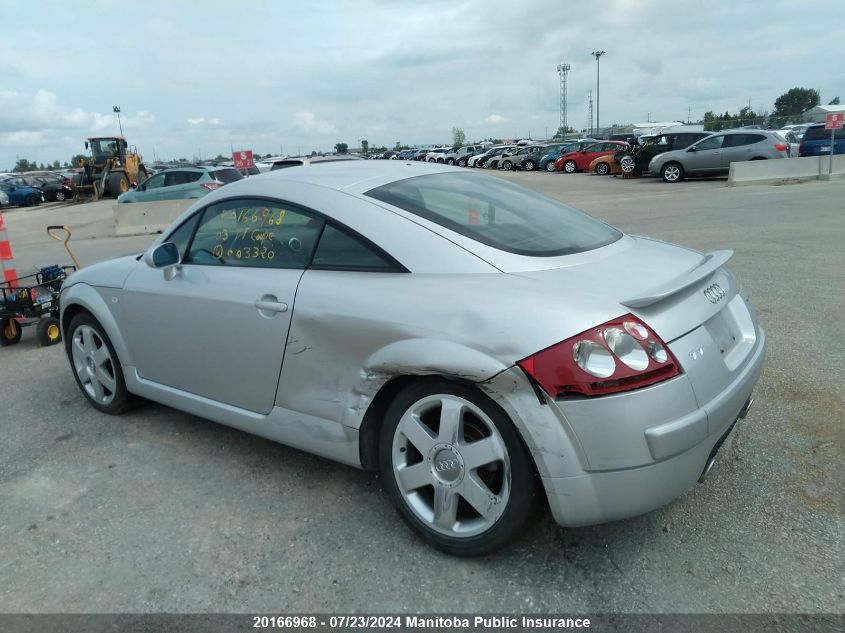 2003 Audi Tt Coupe Quattro VIN: TRUWT28N731003320 Lot: 20166968