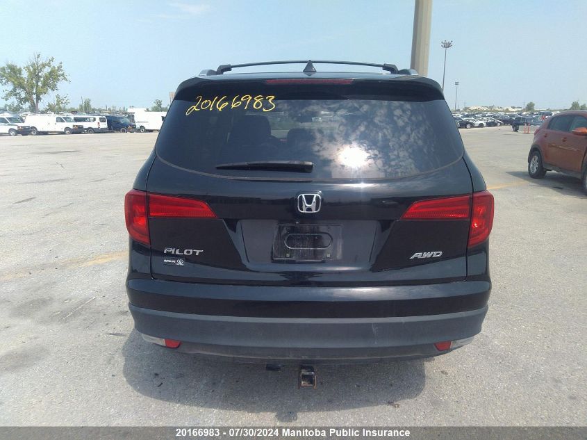 2016 Honda Pilot Ex VIN: 5FNYF6H32GB505360 Lot: 20166983