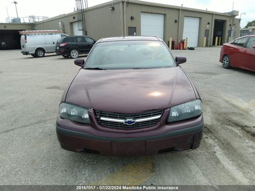 2003 Chevrolet Impala VIN: 2G1WF52E539447652 Lot: 20167017