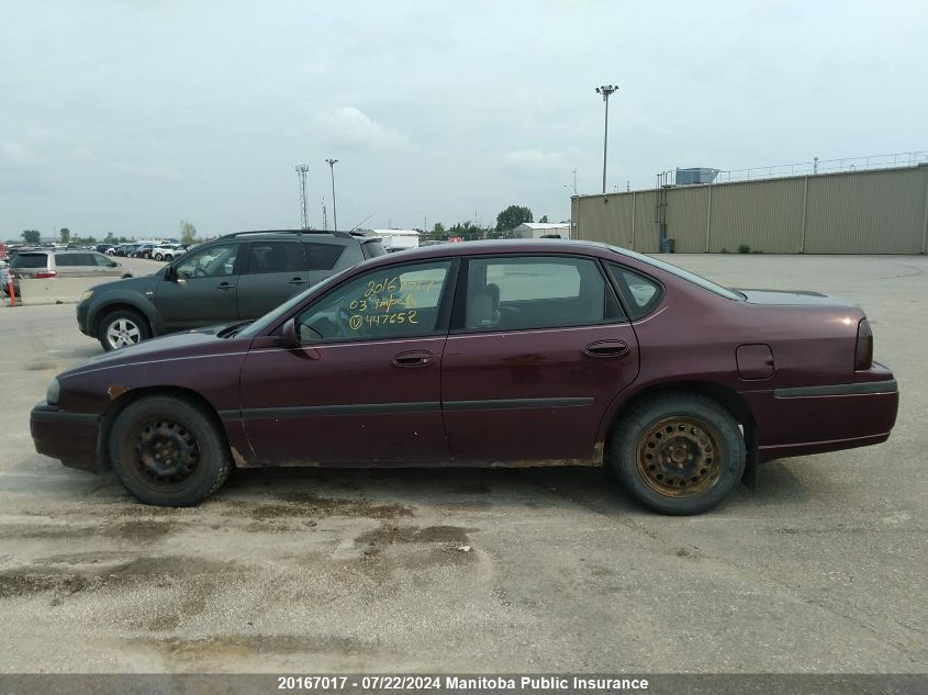 2003 Chevrolet Impala VIN: 2G1WF52E539447652 Lot: 20167017