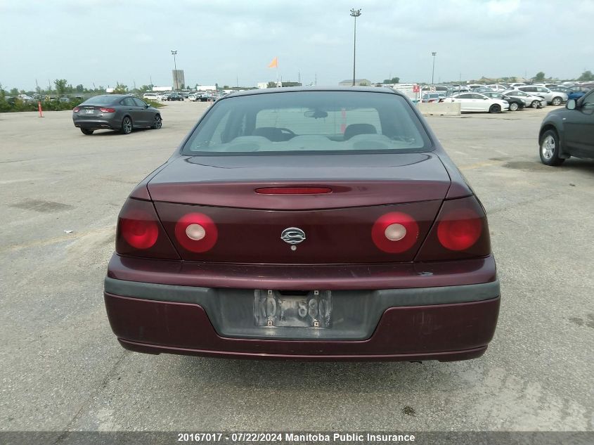 2003 Chevrolet Impala VIN: 2G1WF52E539447652 Lot: 20167017