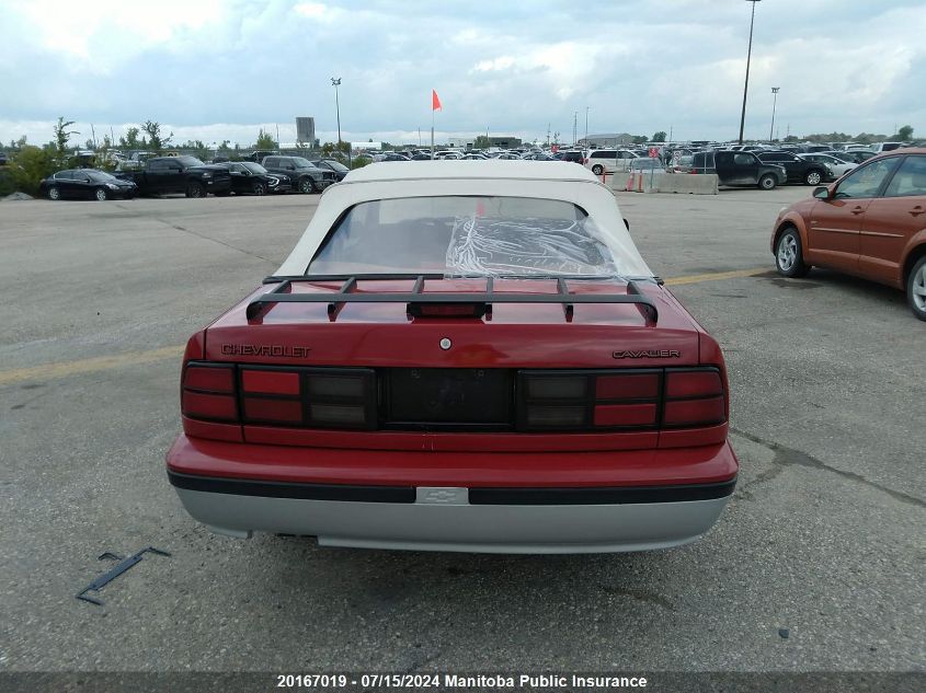 1988 Chevrolet Cavalier Z24 VIN: 1G1JF31W5J7135483 Lot: 20167019