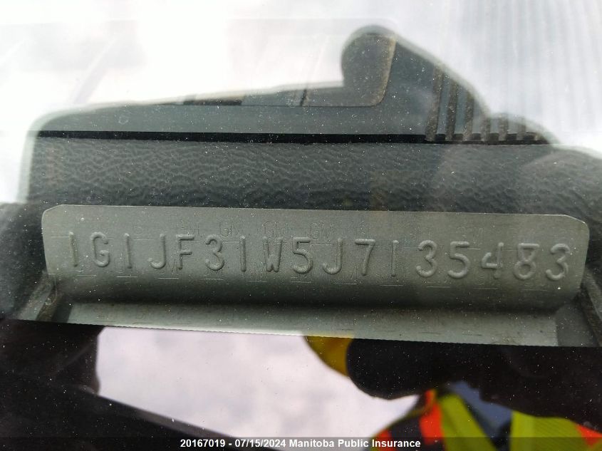 1988 Chevrolet Cavalier Z24 VIN: 1G1JF31W5J7135483 Lot: 20167019