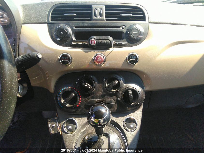 2012 Fiat 500 Sport VIN: 3C3CFFBR8CT114527 Lot: 20167064