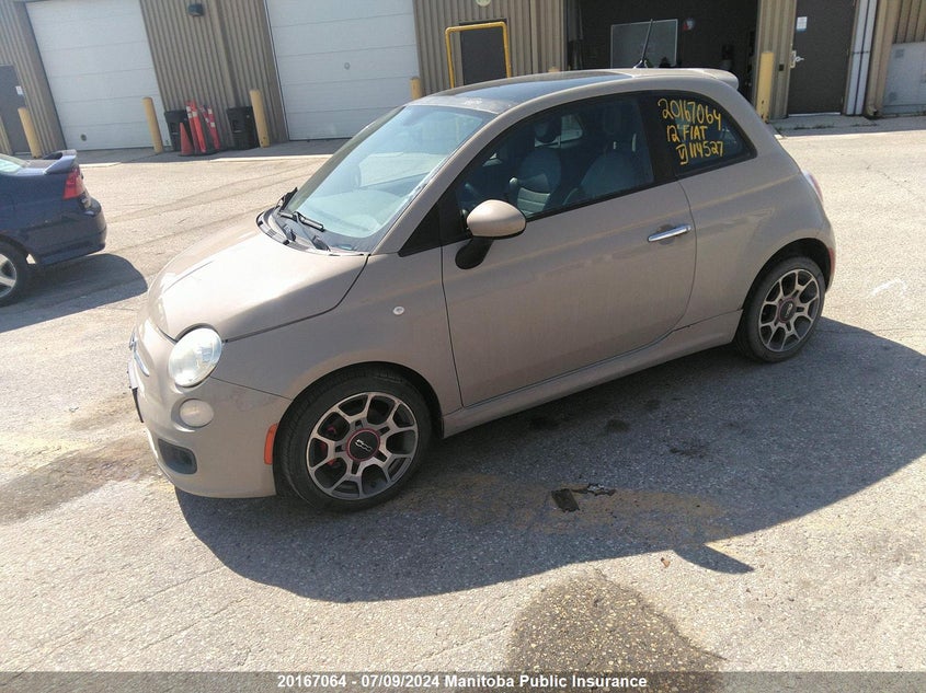 2012 Fiat 500 Sport VIN: 3C3CFFBR8CT114527 Lot: 20167064