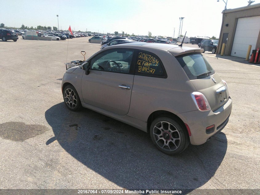 2012 Fiat 500 Sport VIN: 3C3CFFBR8CT114527 Lot: 20167064