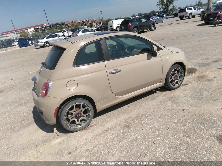 2012 Fiat 500 Sport VIN: 3C3CFFBR8CT114527 Lot: 20167064
