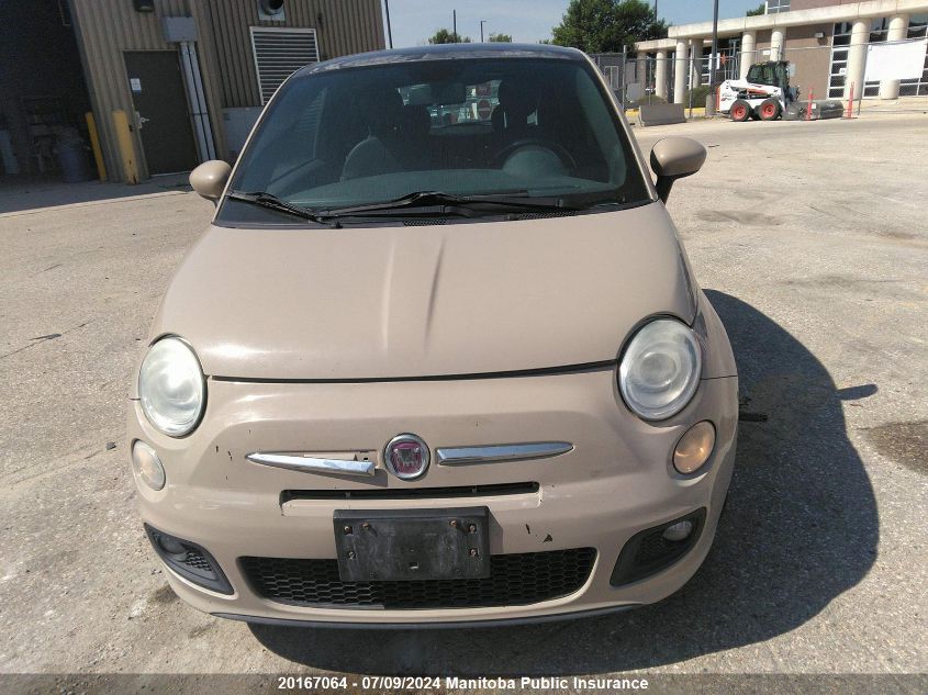 2012 Fiat 500 Sport VIN: 3C3CFFBR8CT114527 Lot: 20167064