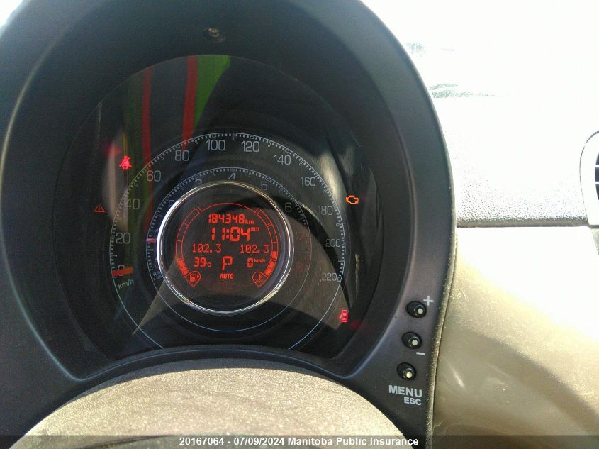 2012 Fiat 500 Sport VIN: 3C3CFFBR8CT114527 Lot: 20167064