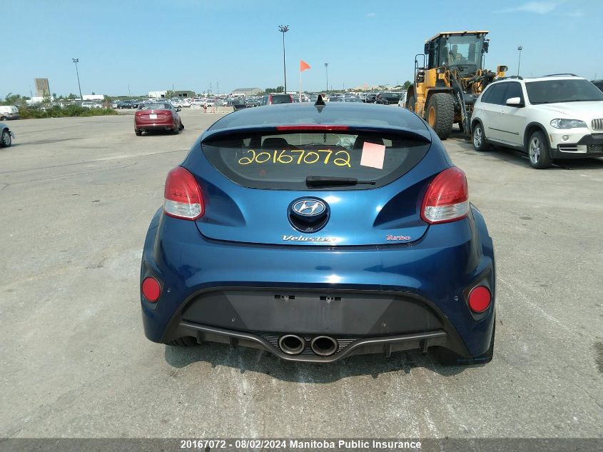 2016 Hyundai Veloster Turbo VIN: KMHTC6AE7GU259360 Lot: 20167072