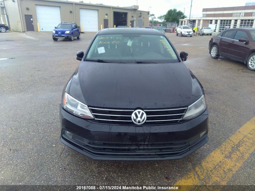 2016 Volkswagen Jetta 1.8 Tsi VIN: 3VWL07AJ2GM378967 Lot: 20167088