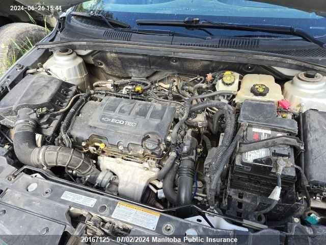 2011 Chevrolet Cruze Lt Turbo VIN: 1G1PF5S91B7258522 Lot: 20167125