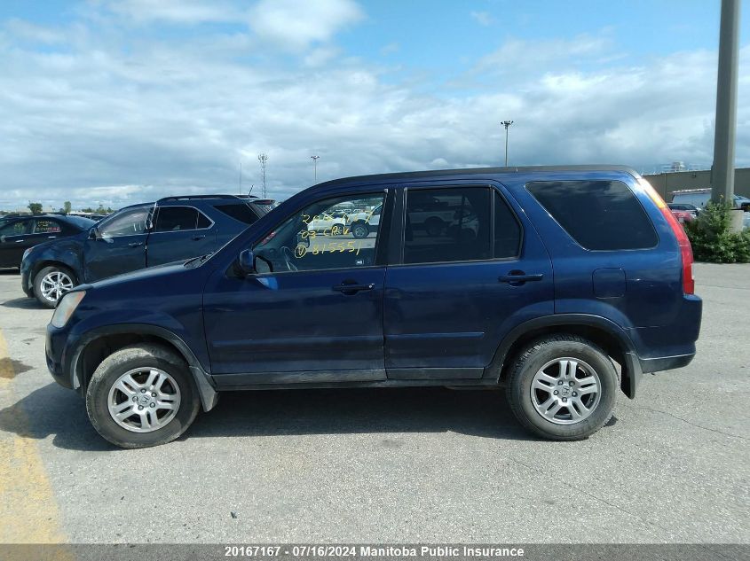 2003 Honda Cr-V Ex-L VIN: JHLRD78953C815551 Lot: 20167167