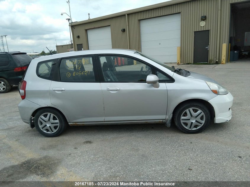 2007 Honda Fit Lx VIN: JHMGD38407S805621 Lot: 20167185