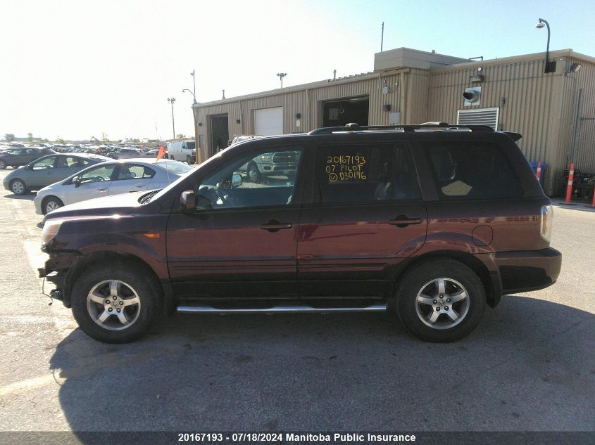 2007 Honda Pilot Ex VIN: 5FNYF18797B030196 Lot: 20167193
