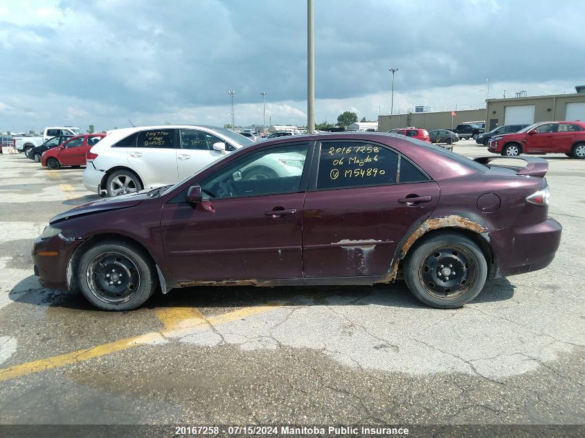 2006 Mazda Mazda6 Gs VIN: 1YVFP80C865M54890 Lot: 20167258