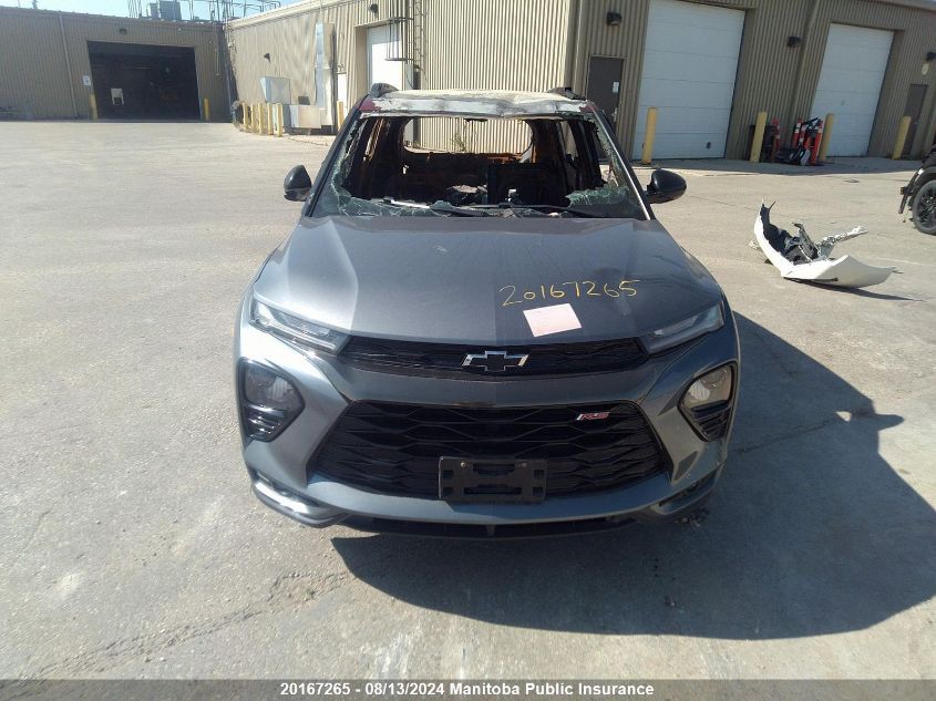 2022 Chevrolet Trailblazer Rs Turbo VIN: KL79MUSL8NB040040 Lot: 20167265