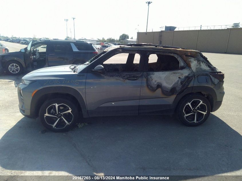 2022 Chevrolet Trailblazer Rs Turbo VIN: KL79MUSL8NB040040 Lot: 20167265