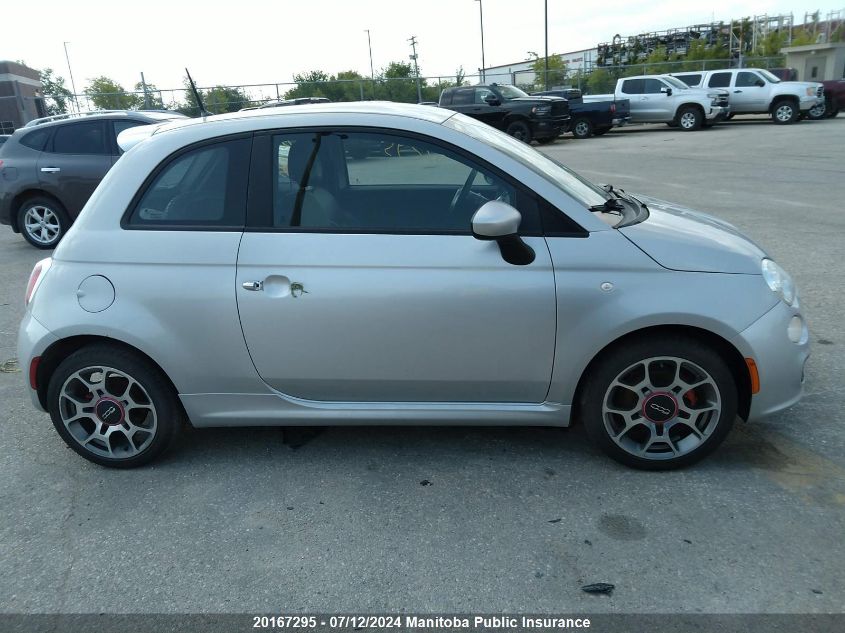 2013 Fiat 500 Sport VIN: 3C3CFFBR8DT667521 Lot: 20167295