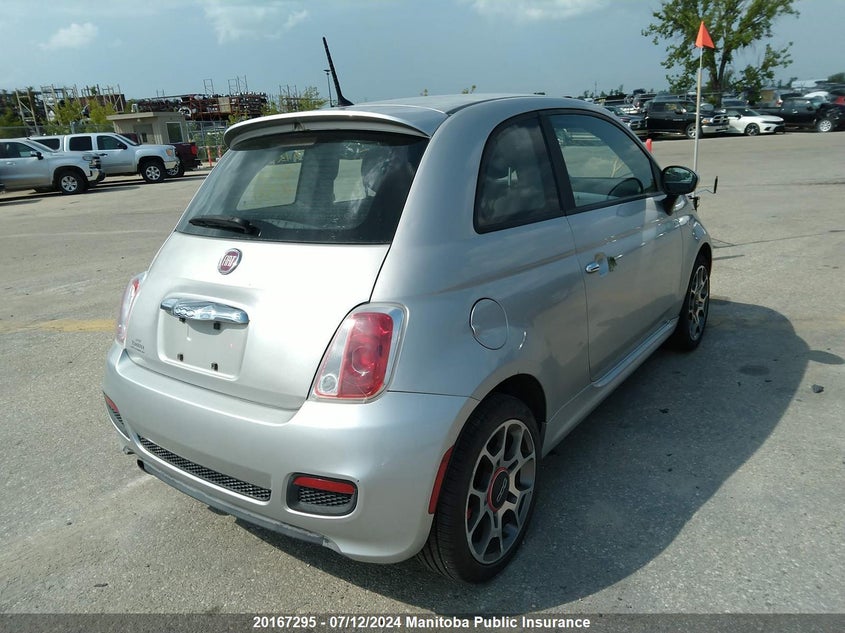 2013 Fiat 500 Sport VIN: 3C3CFFBR8DT667521 Lot: 20167295