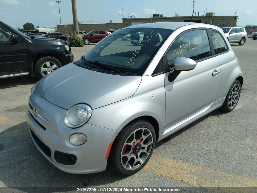 2013 Fiat 500 Sport VIN: 3C3CFFBR8DT667521 Lot: 20167295