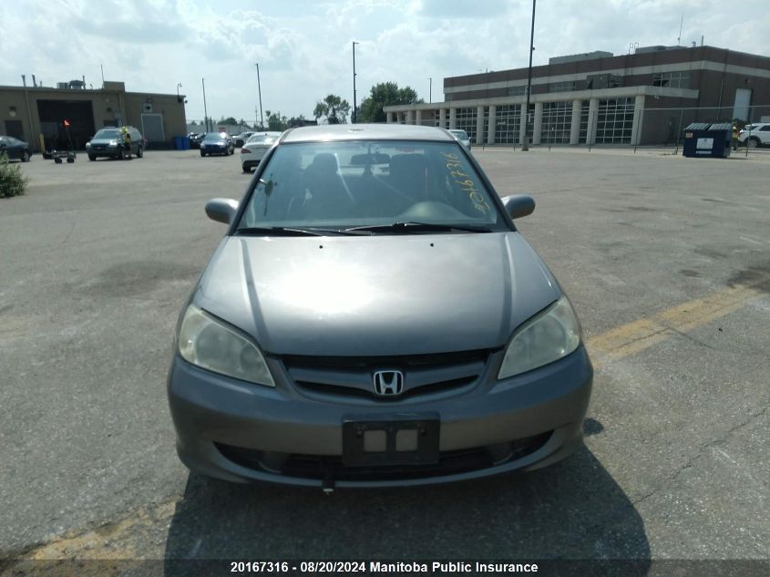 2004 Honda Civic Lx VIN: 2HGES16684H929809 Lot: 20167316