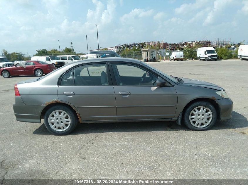 2004 Honda Civic Lx VIN: 2HGES16684H929809 Lot: 20167316