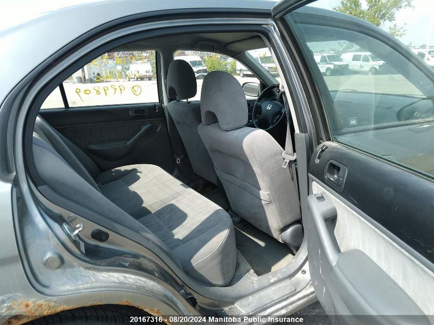 2004 Honda Civic Lx VIN: 2HGES16684H929809 Lot: 20167316