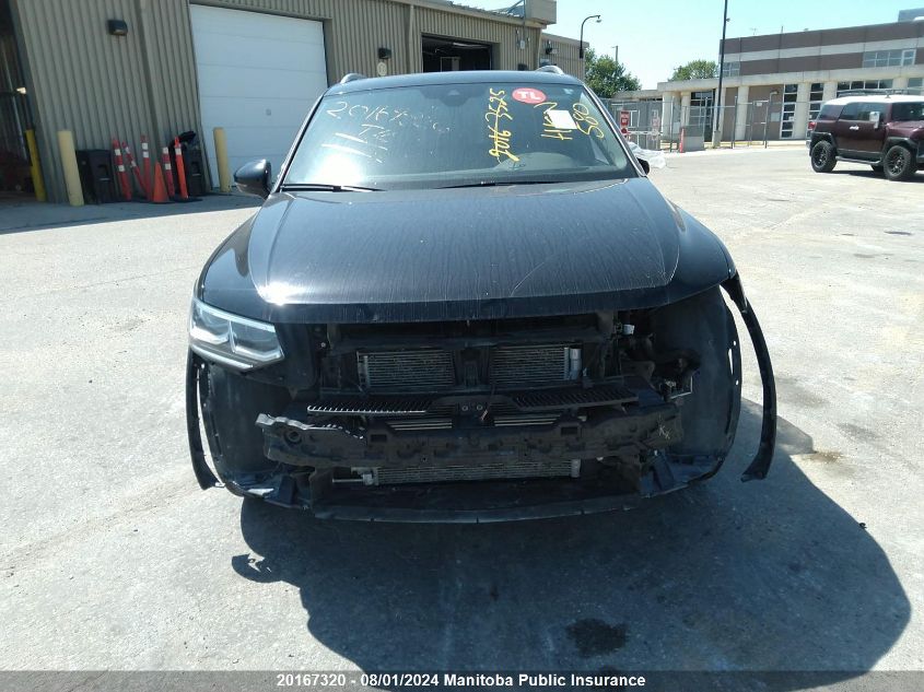 2022 Volkswagen Tiguan High R-Line 2.0 Tsi VIN: 3VV4B7AX0NM032937 Lot: 20167320