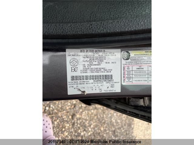 2011 Ford Fusion Sel V6 VIN: 3FAHP0CG7BR336051 Lot: 20167340