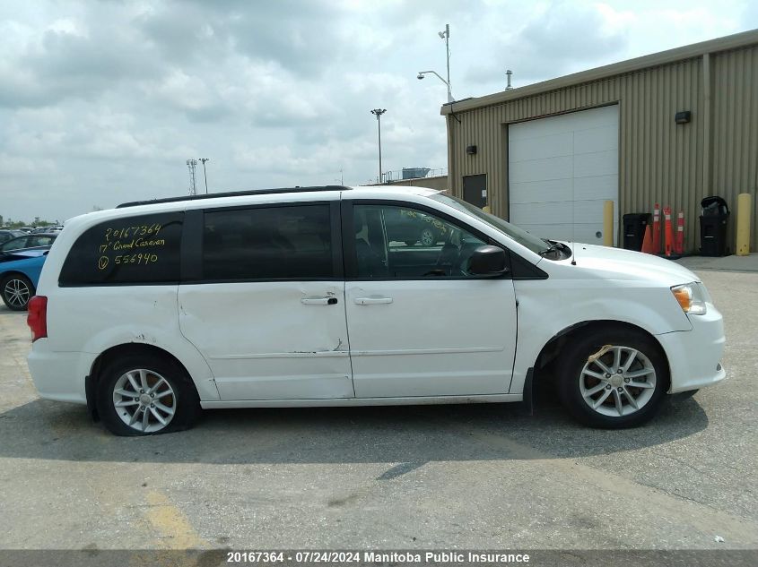 2017 Dodge Grand Caravan Sxt VIN: 2C4RDGBG9HR556940 Lot: 20167364