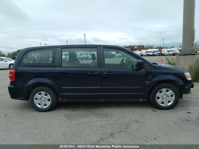 2013 Dodge Grand Caravan Se VIN: 2C4RDGBG0DR501707 Lot: 20167415