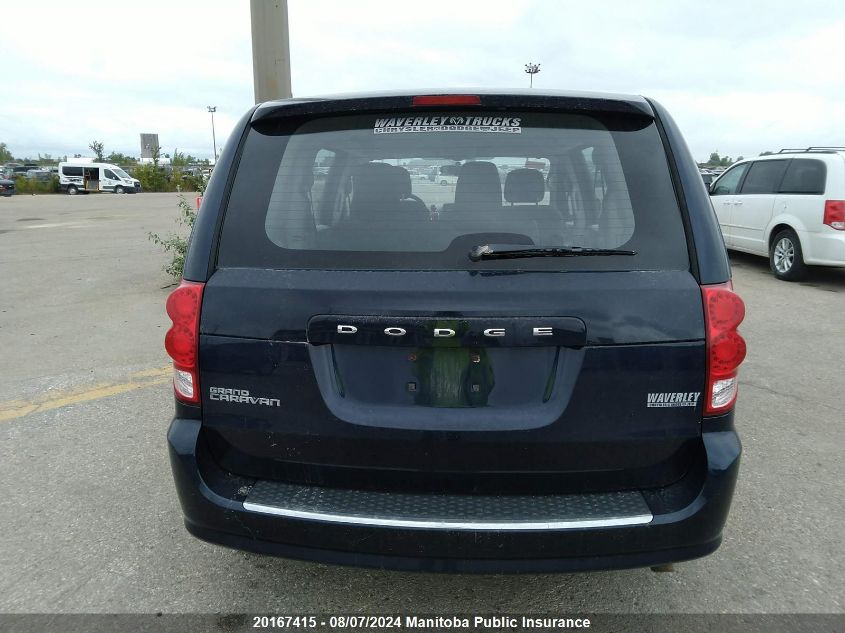 2013 Dodge Grand Caravan Se VIN: 2C4RDGBG0DR501707 Lot: 20167415